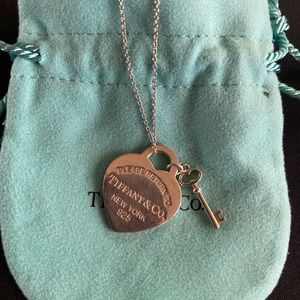 Tiffany Heart Tag Key Necklace